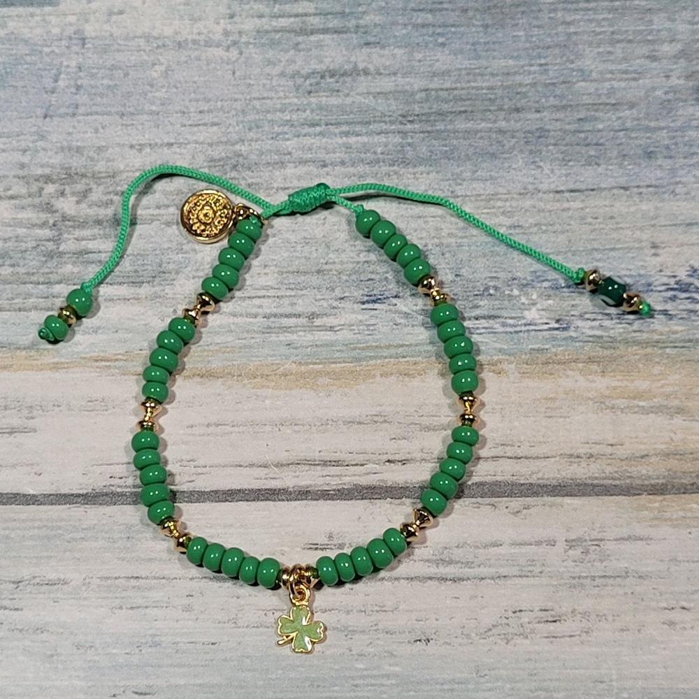 Blee Inara Small adjustable  cord clover Bracelet.